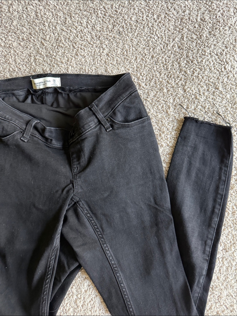 Black Women’s Maternity Jean Legging - A&F